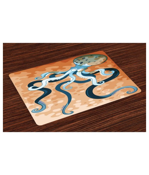 Octopus Place Mats  Set of 4