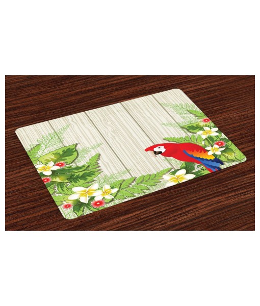 Parrot Place Mats  Set of 4