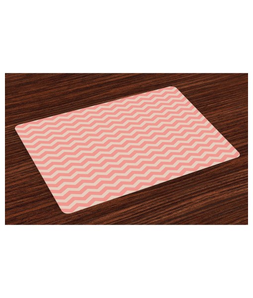 Peach Place Mats  Set of 4