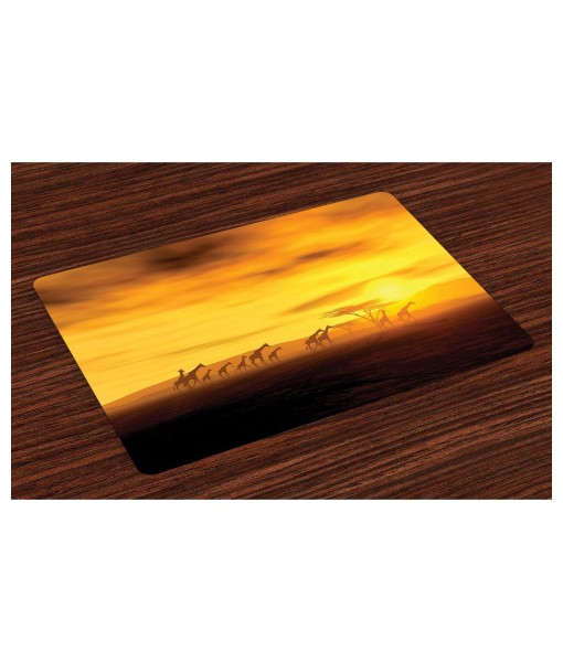 Safari Place Mats  Set of 4