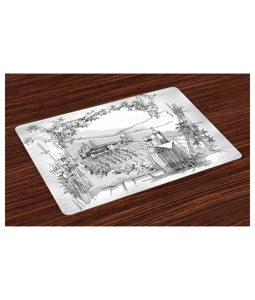 Sketchy Place Mats  Set of 4