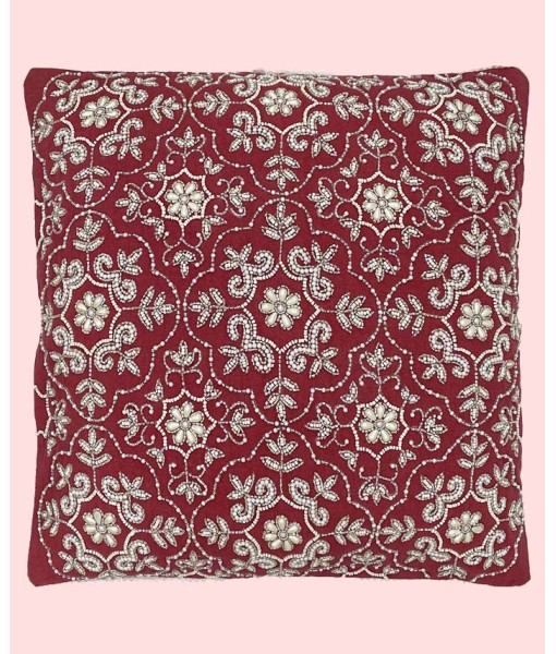 Emblem Medallion Beaded Pillow  20