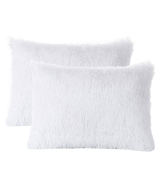 2 Pack Shaggy Throw Pillows  12