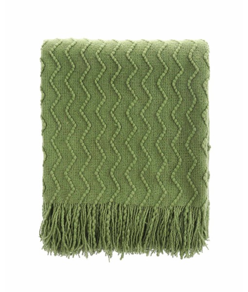 Solid Soft Zigzag Lightweight Throw  60