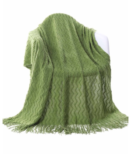 Solid Soft Zigzag Lightweight Throw  60