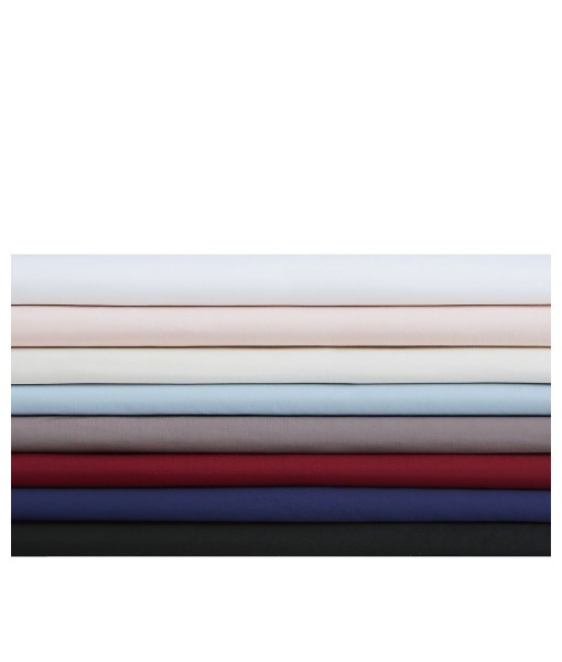 Solid Cotton Percale Twin Sheet Set