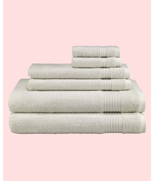 Solid 6 Piece Towel Sets